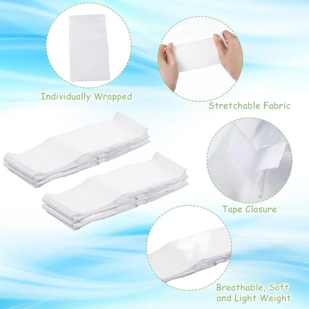 Disposable Spa Headbands Fabric Elastic 300 Pack for Facial Makeup Salon